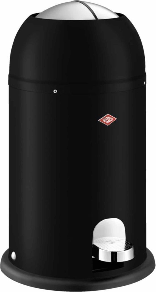 WESCO Kickmaster Jr. schwarz matt – Elegancki kosz na śmieci do małych przestrzeni