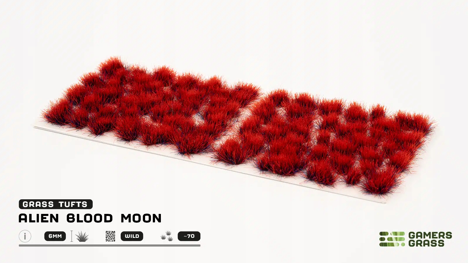 Gamers Grass: Alien Blood Moon – 6 mm (Wild) | Czerwone kępki trawy do dioram fantasy i sci-fi