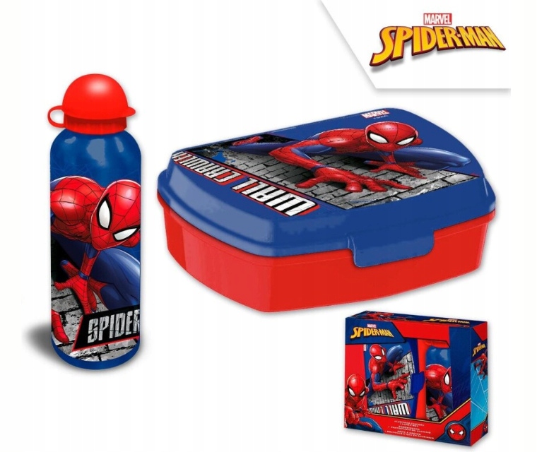 Kolorowy zestaw dla małych fanów Spider-Mana