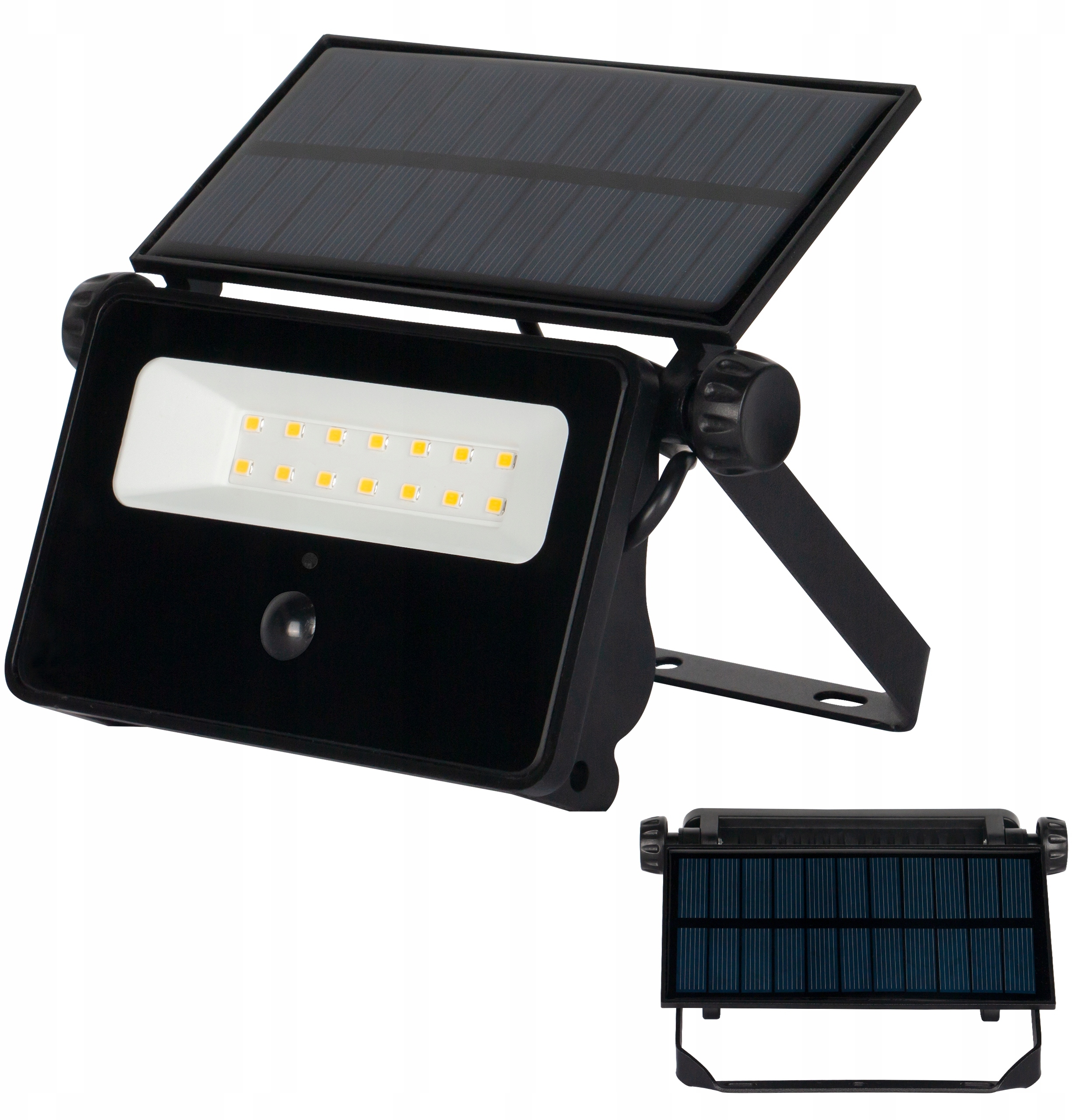 Lampa solarna ścienna naświetlacz LED SMD Polos 20W 4500K – Nowoczesne oświetlenie zewnętrzne
