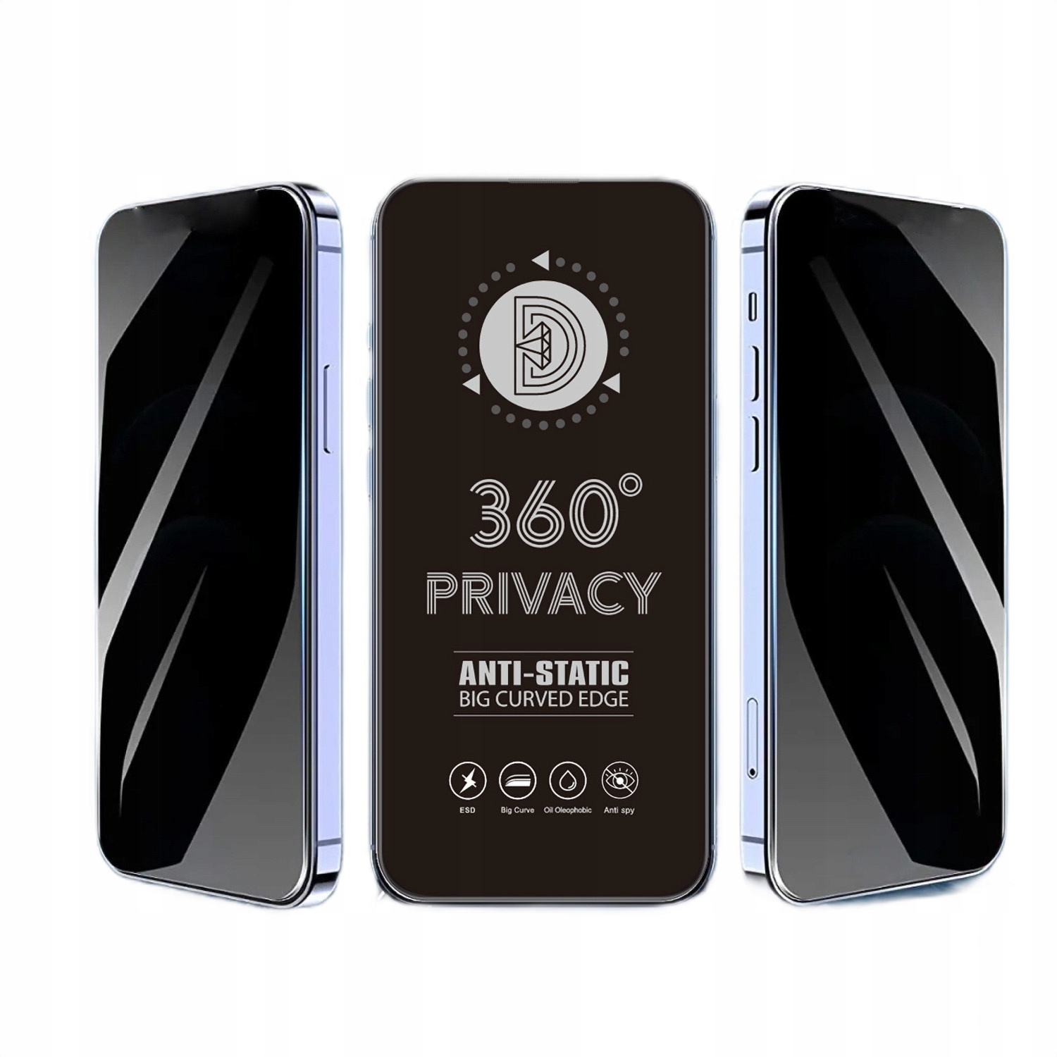 Szkło hartowane Privacy 360 do iPhone 16 Pro Max – Ochrona i prywatność w jednym