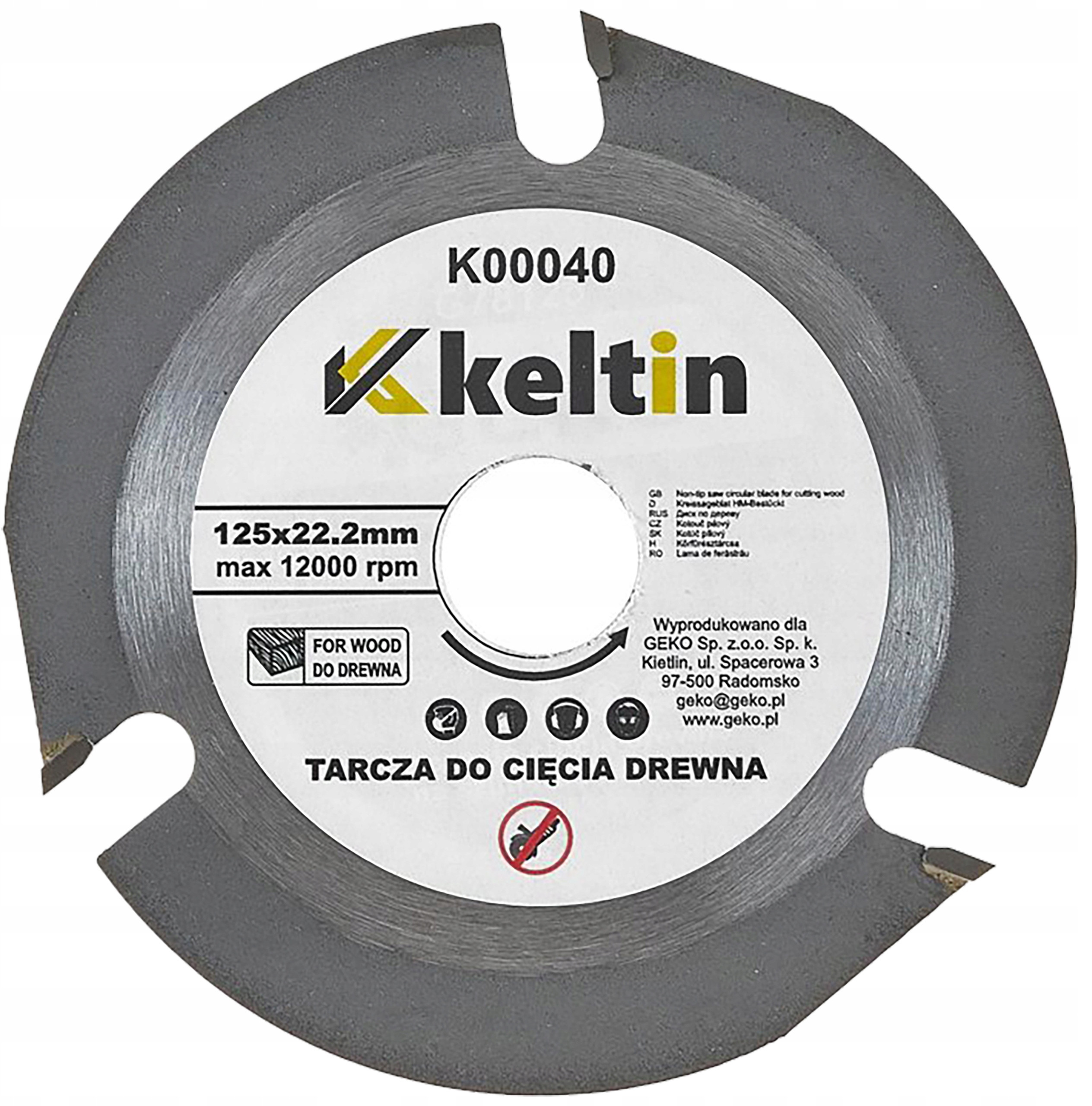 Tarcza do cięcia drewna 125X22,23mm 3T – Wydajność i precyzja cięcia