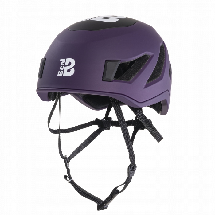Kask indy-purple-black BEAL – Bezpieczeństwo i komfort dla wspinaczy