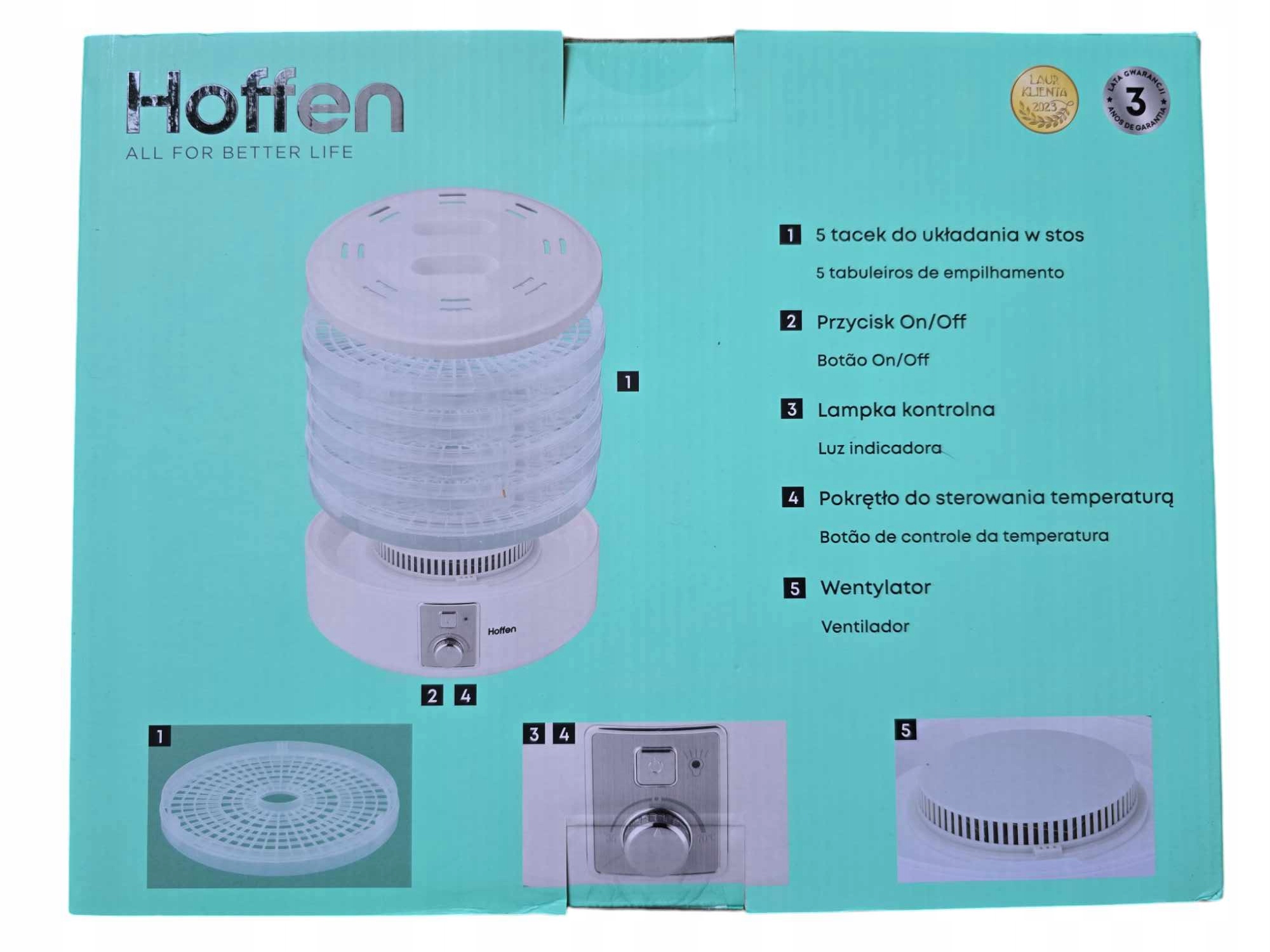 Wbudowany wentylator – Optymalne cyrkulowanie powietrza