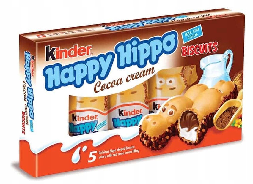 Happy Hippo Cocoa – Chrupiący wafelek z mlecznym i kakaowym nadzieniem