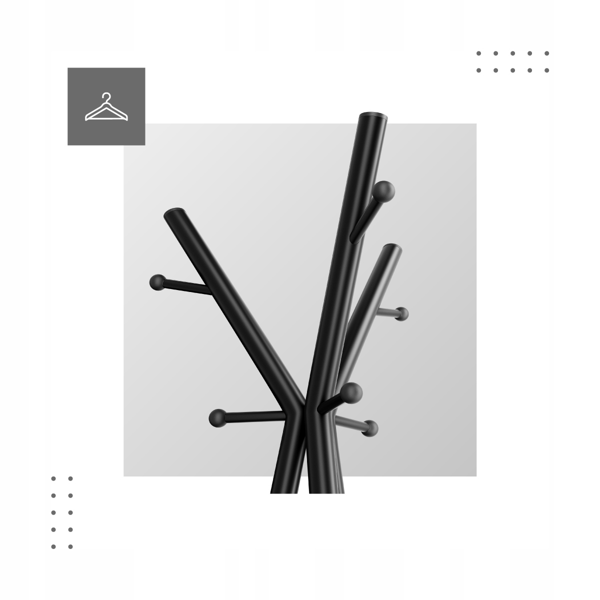 Ergonomiczne ramiona i bezpieczne haczyki