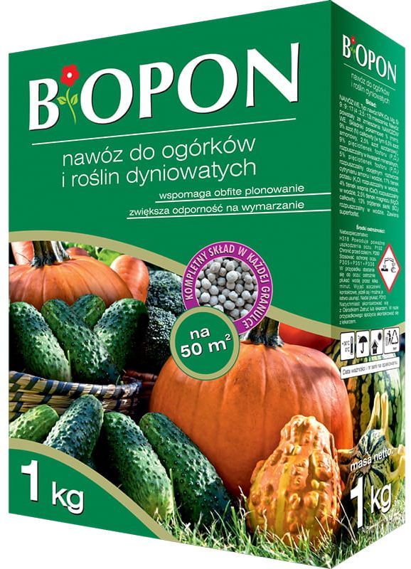 Nawóz Biopon 1kg do ogórków i innych dyniowatych