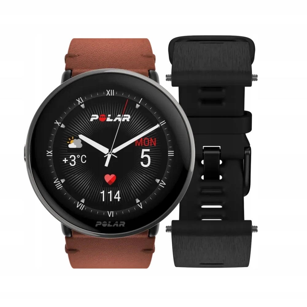 Zegarek sportowy Polar Ignite 3 Titanium Brązowy – Twój partner w aktywnym stylu życia
