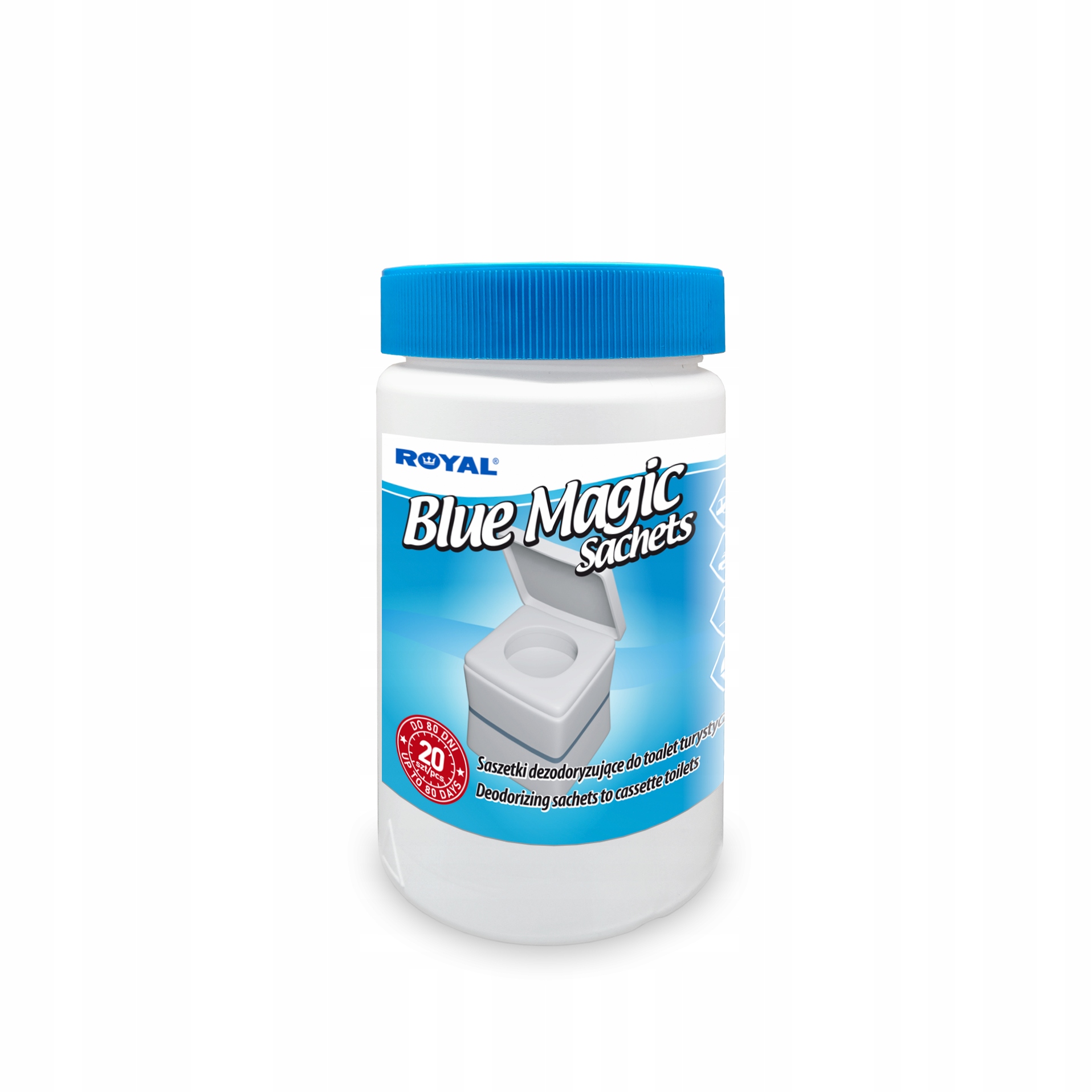 Kapsułki do toalet turystycznych Blue Magic Sachets Lawenda 20 szt – Komfort i świeżość w podróży