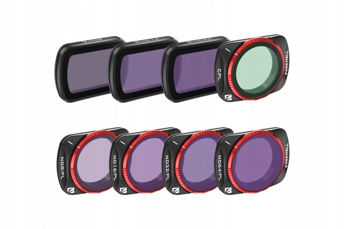 Zestaw 8 filtrów Freewell DJI Osmo Pocket 3 All Day – Doskonałe zdjęcia w każdych warunkach
