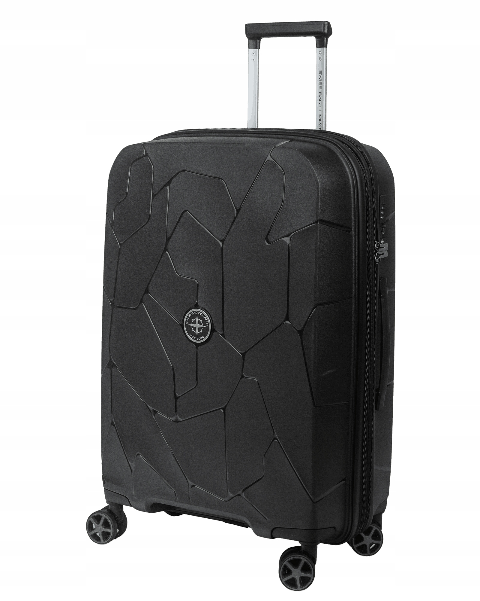 Średnia walizka SwissBags Lava 66 cm czarny – Idealny towarzysz podróży