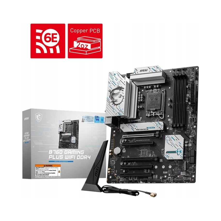 Płyta główna MSI B760 GAMING PLUS WIFI DDR4 – Wydajność i nowoczesność w jednym