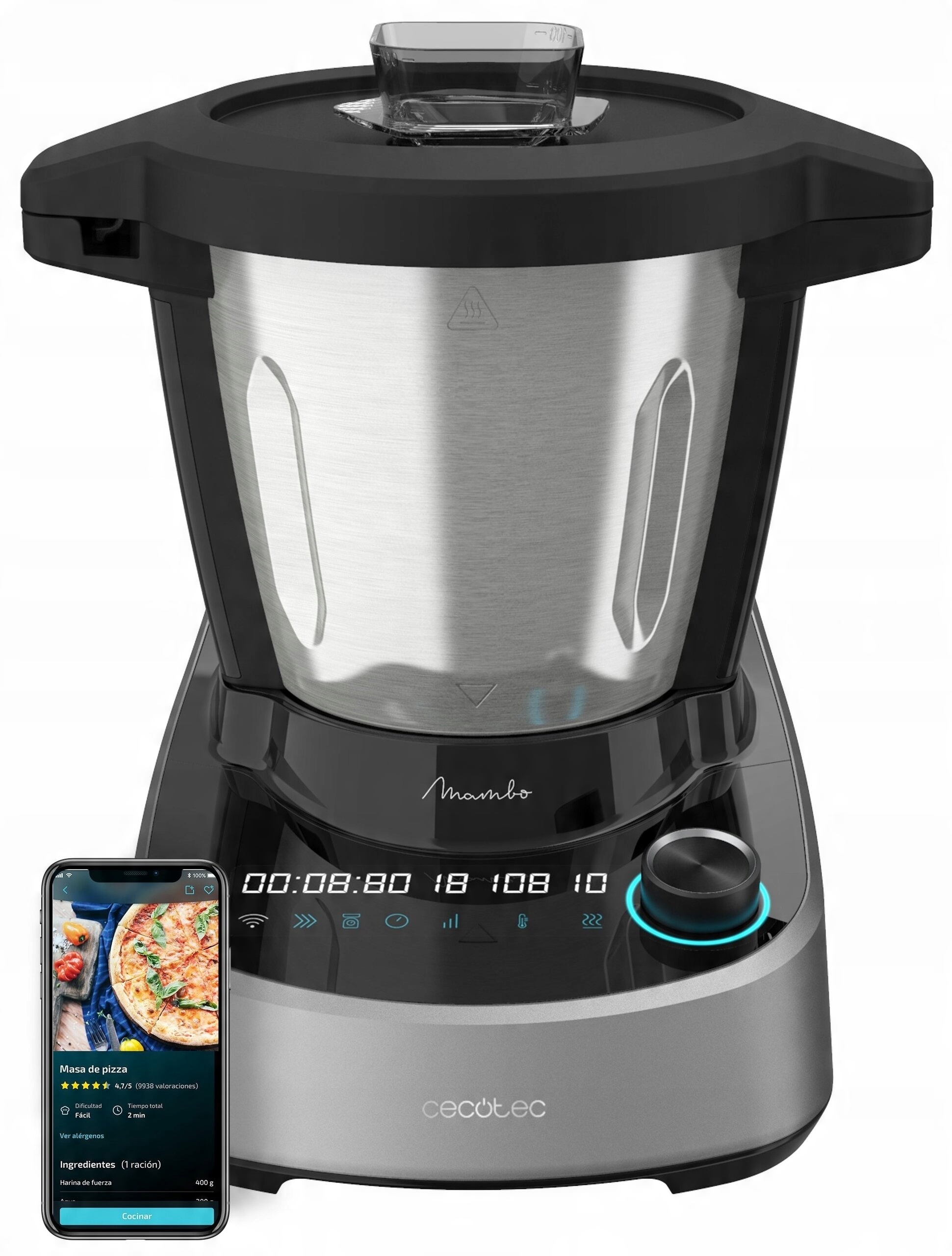 Wysokiej jakości materiały – Misa ze stali nierdzewnej i blokada bezpieczeństwa