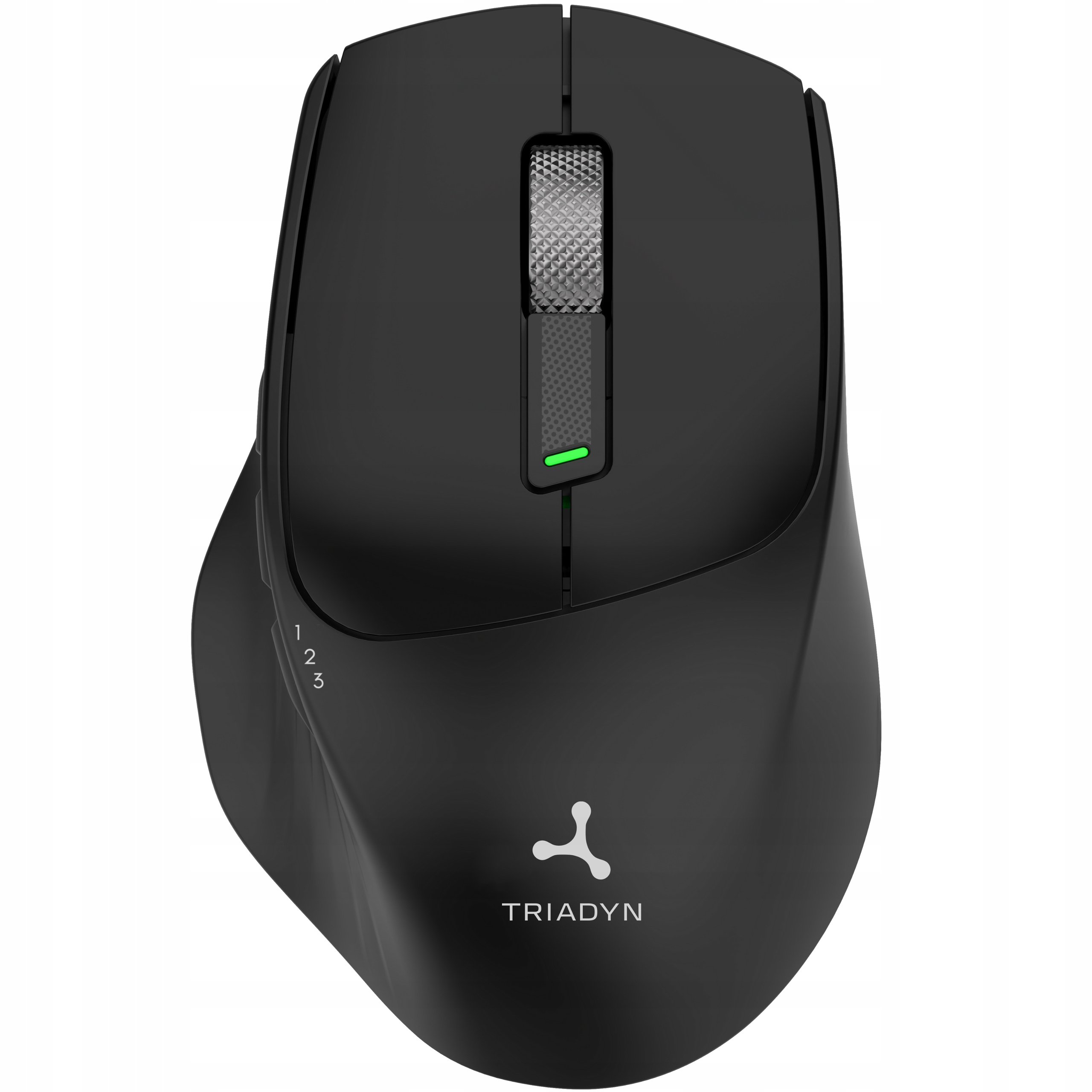 Nowa Bezprzewodowa Mysz Biurowa Triadyn GANYMEDE PRO Bluetooth 2.4 GHz 1600 DPI Czarna – Wygoda i precyzja w eleganckiej formie