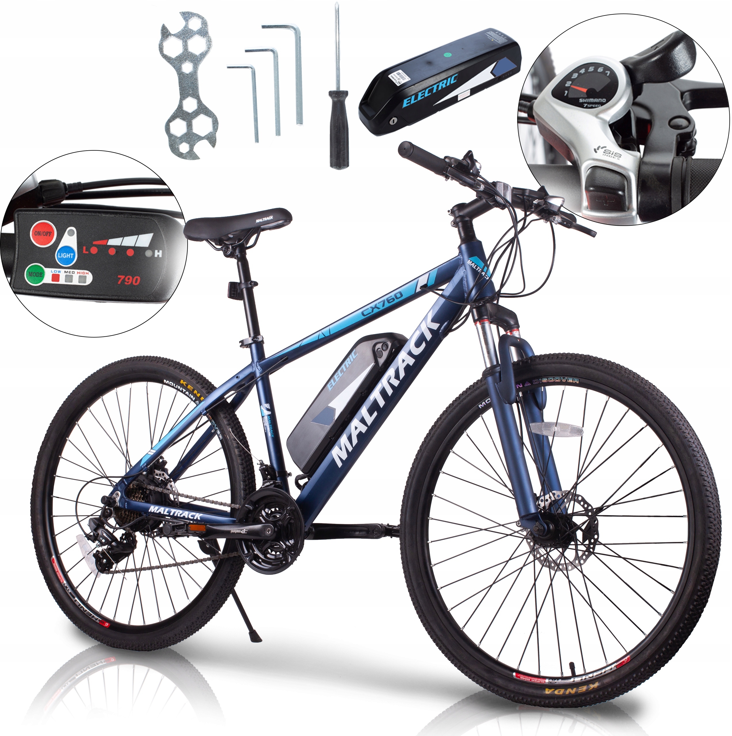 Wydajny silnik 250 W i zasięg do 60 km