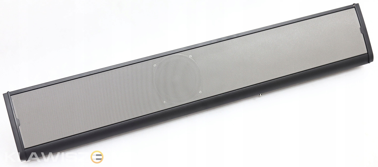 Elegancka aluminiowa obudowa z systemem bass-reflex