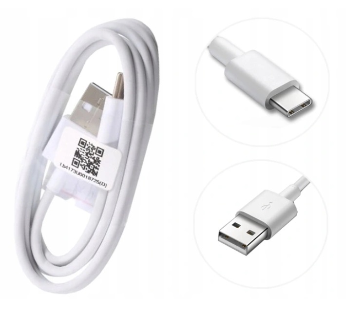 Kabel Typ-C Biały – Wysokiej jakości przewód do zasilania i transferu danych