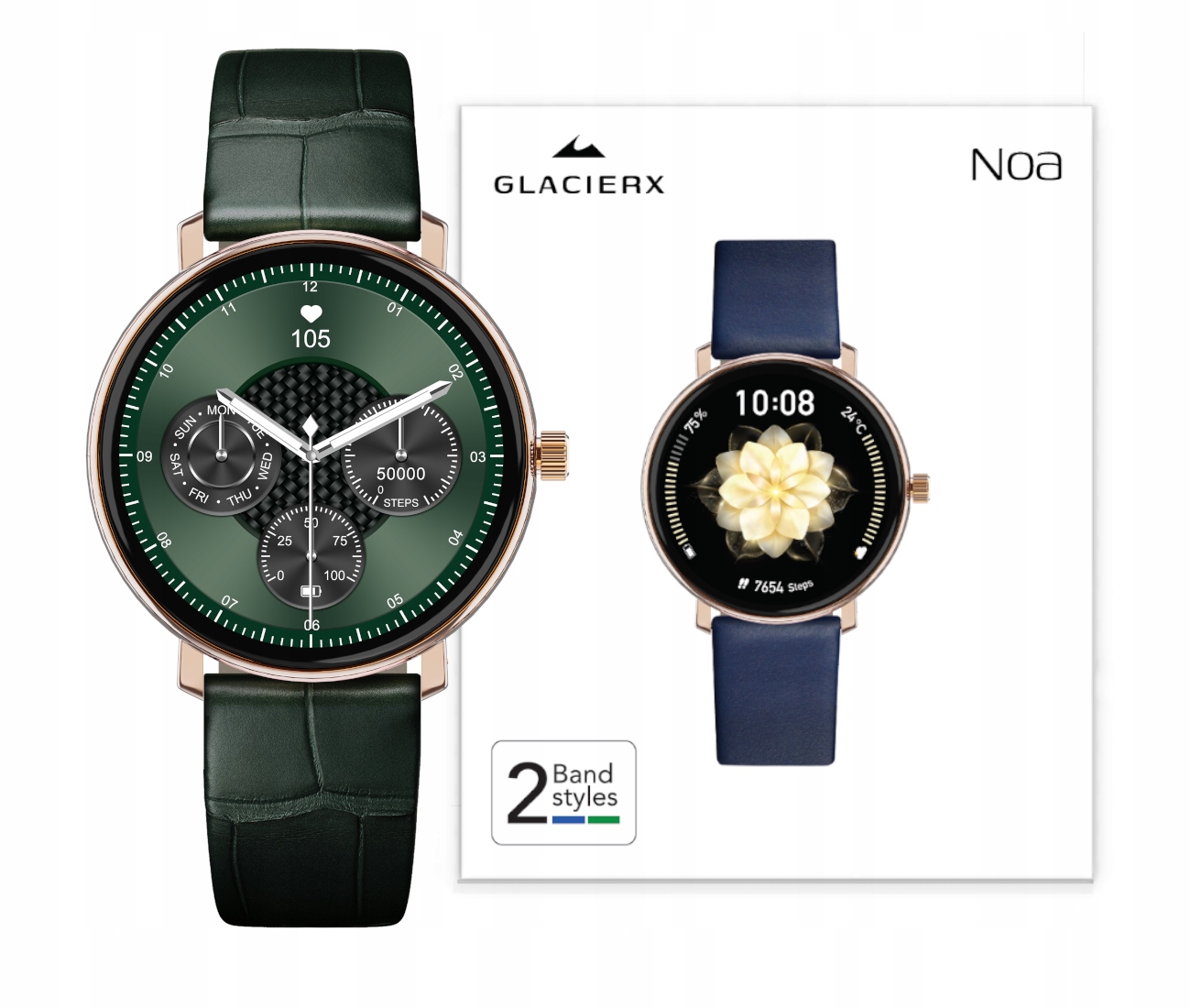 Smartwatch GlacierX Noa GX-N247 – Elegancja i funkcjonalność w jednym