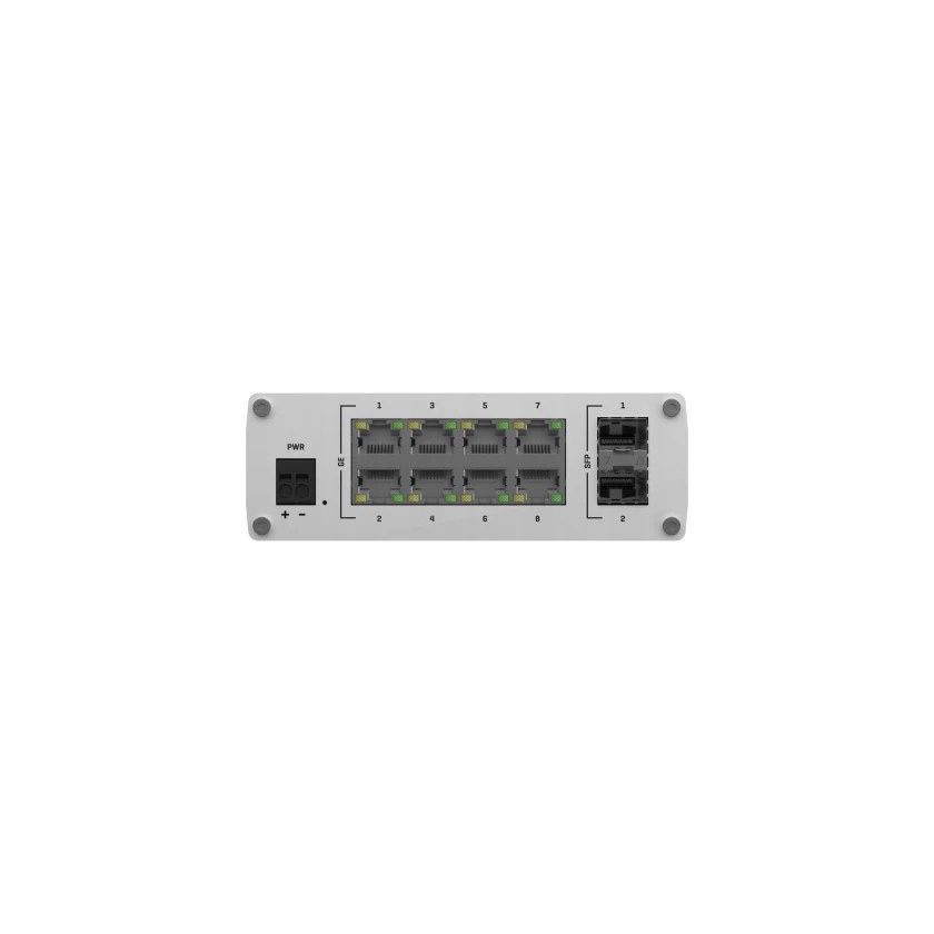 Wydajność i elastyczność – 8 portów Gigabit Ethernet i 2 sloty SFP