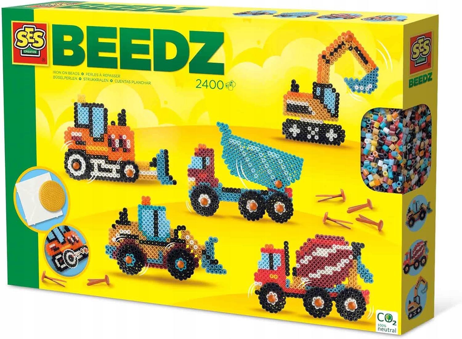 Zestaw do tworzenia 5 różnych pojazdów budowlanych