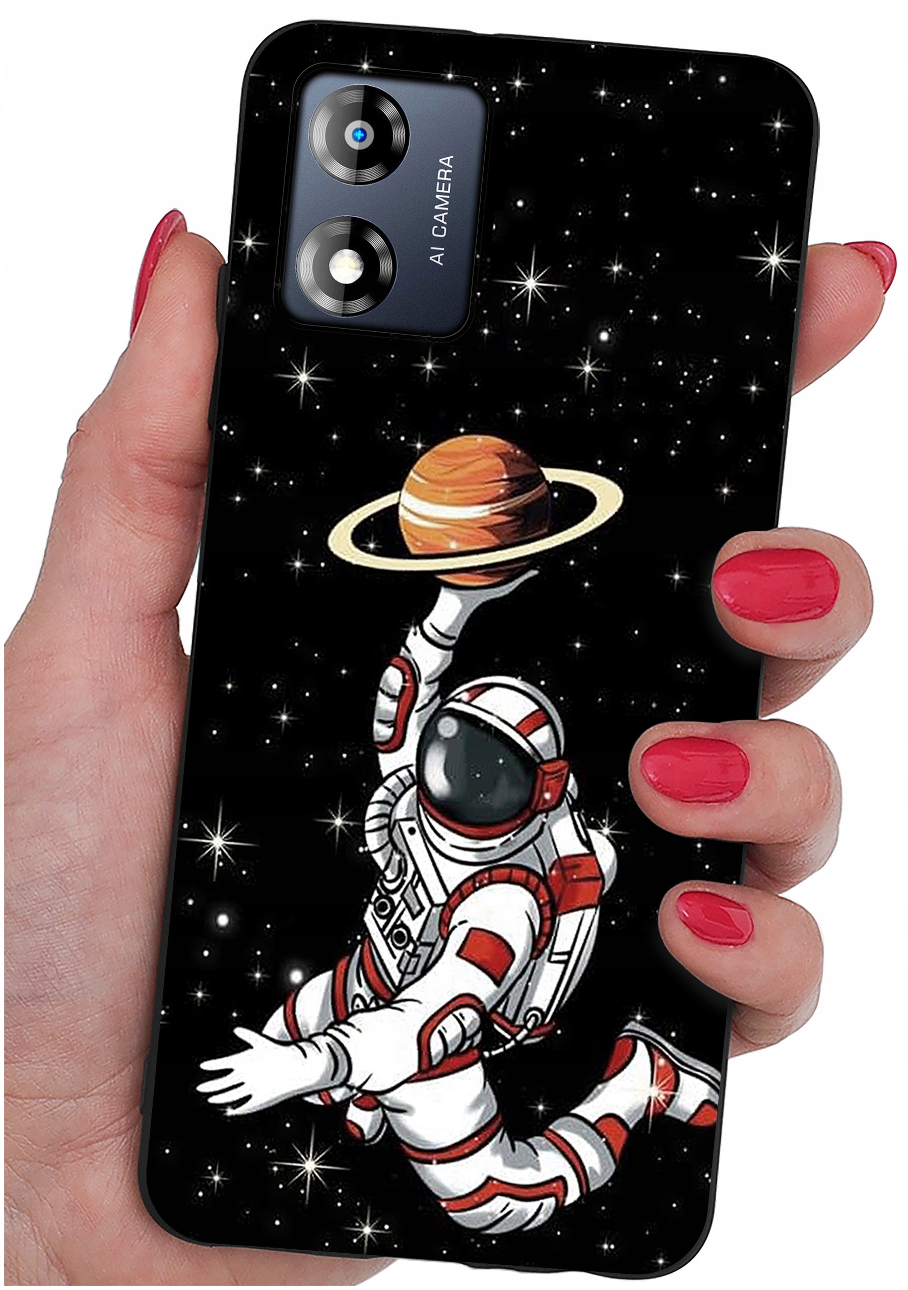 Etui do Motorola Moto E13 WZORY | SILIKONOWE MATT CASE + SZKŁO HARTOWANE 9H