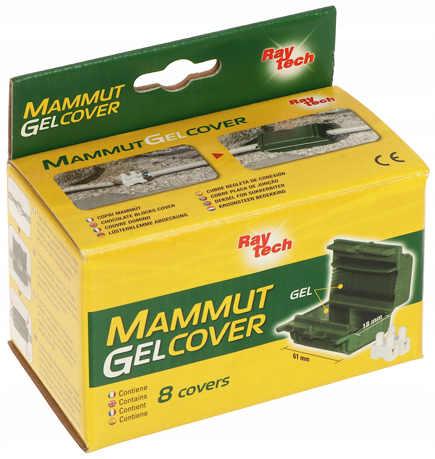 Puszka Połączeniowa GELBOX MAMMUT-GEL IP68 RayTech – Niezawodne połączenia w trudnych warunkach