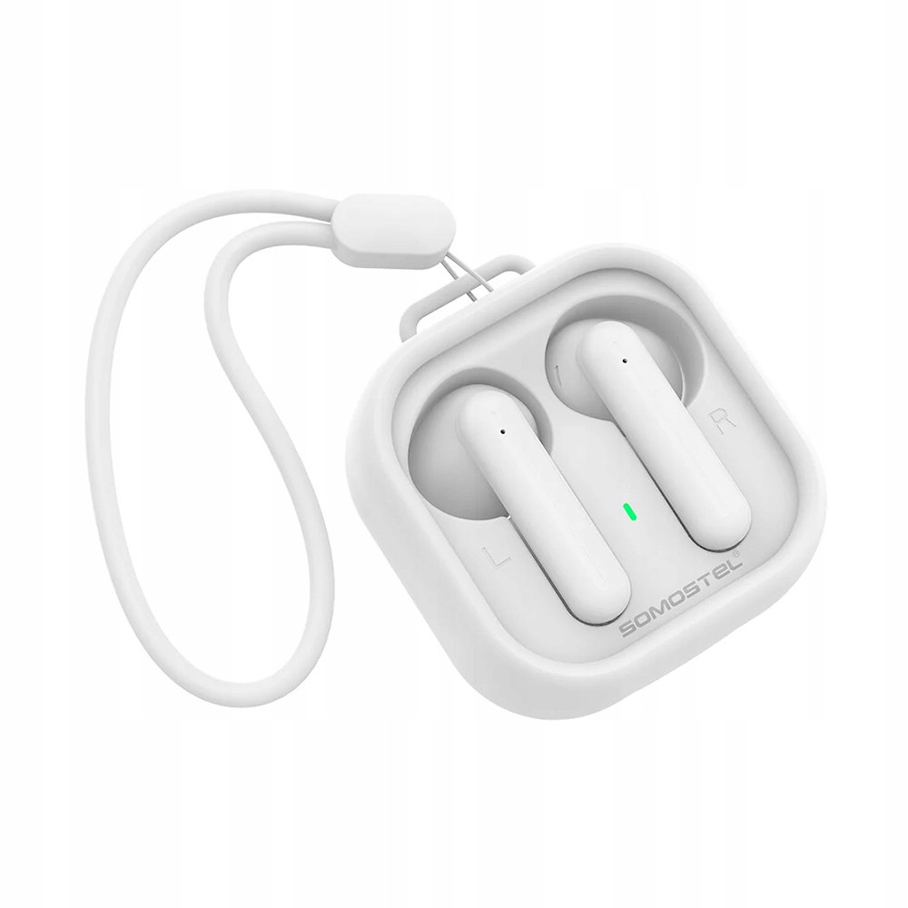 Somostel Słuchawki Bluetooth Douszne Białe SMS-J41 – Idealne połączenie stylu i jakości dźwięku