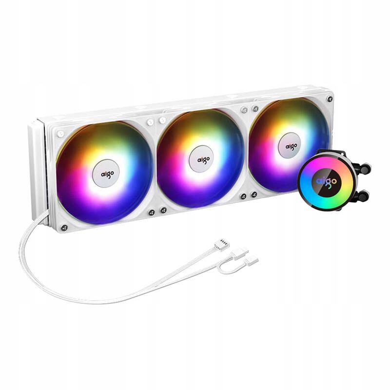 Chłodzenie wodne komputera Aigo AP360 (białe) – Wydajność i styl w jednym