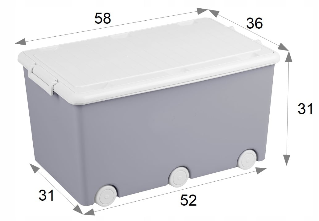 TEGA Pojemnik Wielofunkcyjny Szary – Idealne rozwiązanie do przechowywania