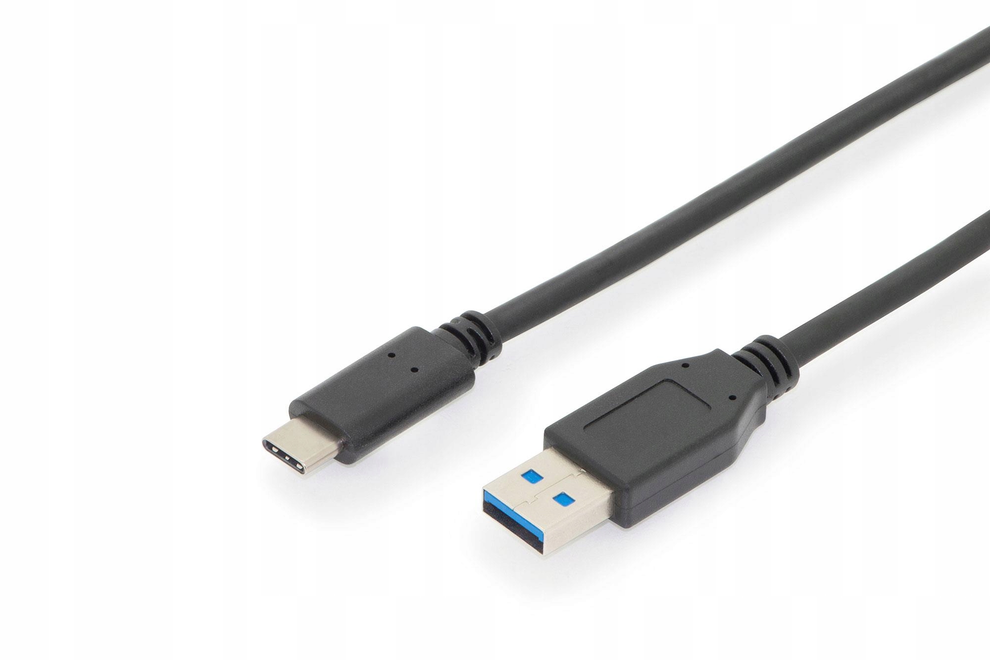 Kabel USB-A - USB-C 1 m Czarny (AK-300146-010-S) – Wydajność i wszechstronność