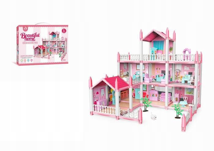 Trój-poziomowy domek z 10 pomieszczeniami