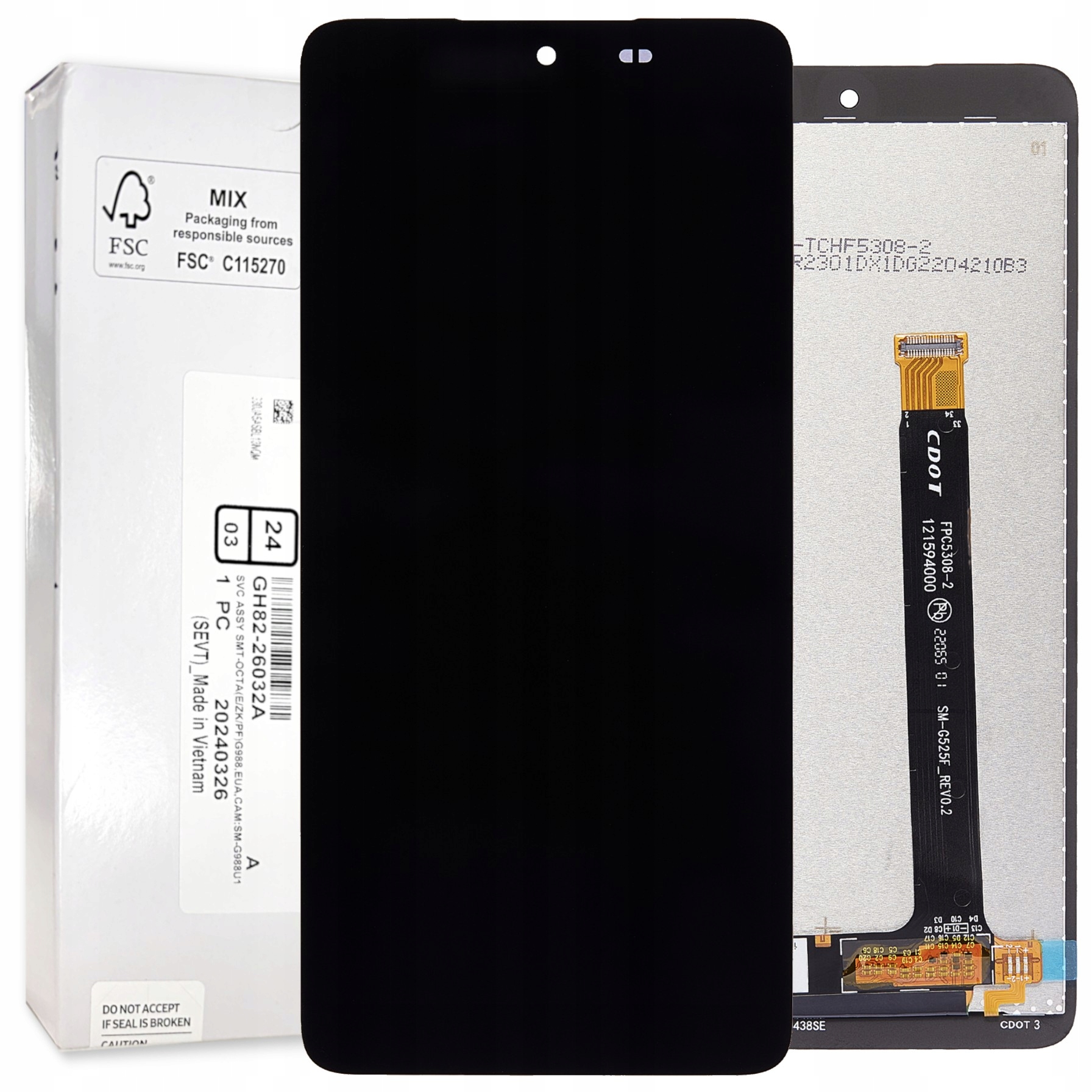 Wyświetlacz Galaxy XCover 5 LCD SM-G525F – Oryginalny element do Twojego smartfona