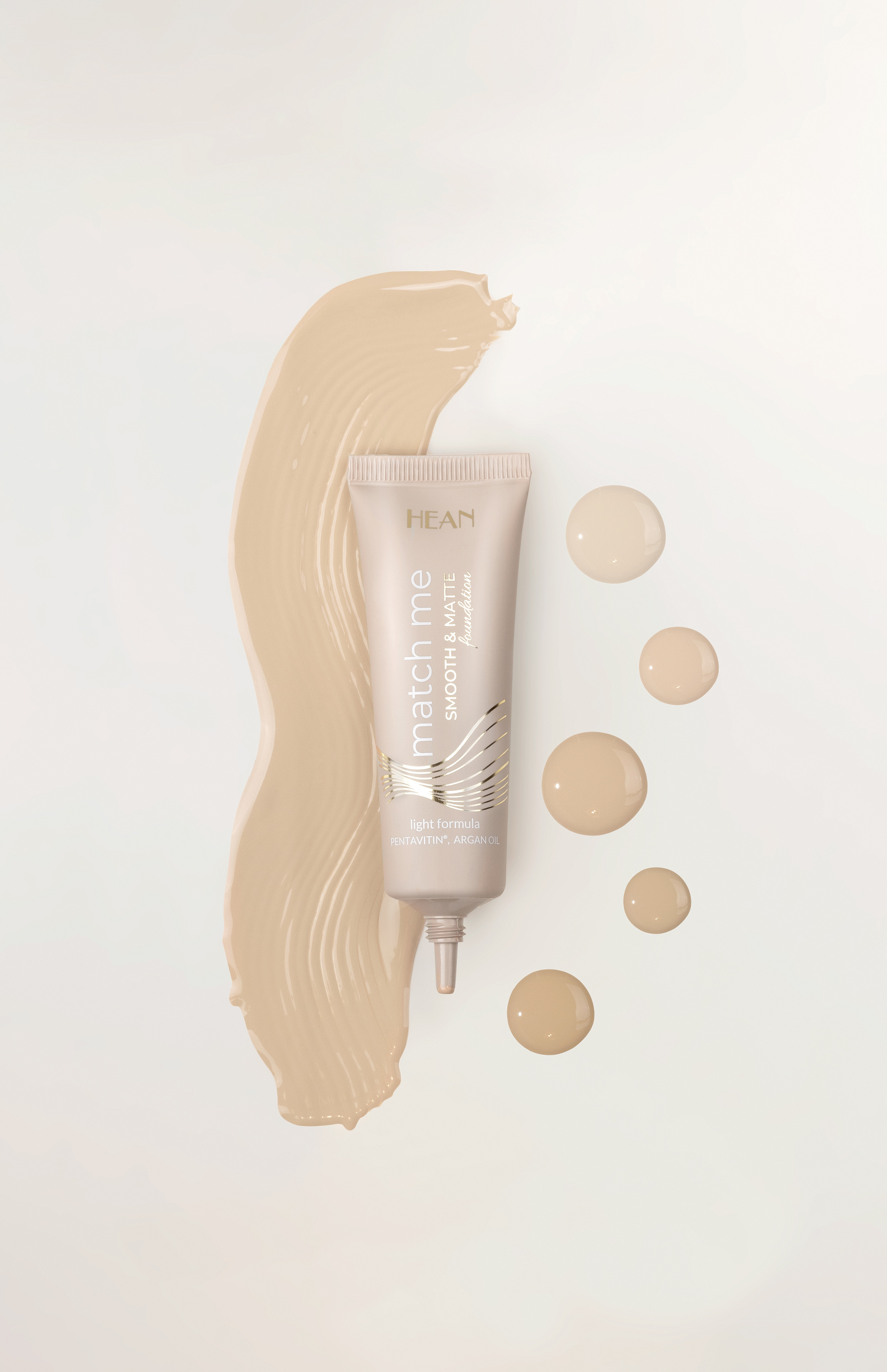 Hean Match Me Podkład Wygładzająco Matujący Smooth & Matte M03 Lentil Beige – Idealny dla Twojej Cery