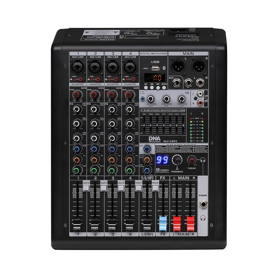 Wbudowane efekty DSP i korektor graficzny