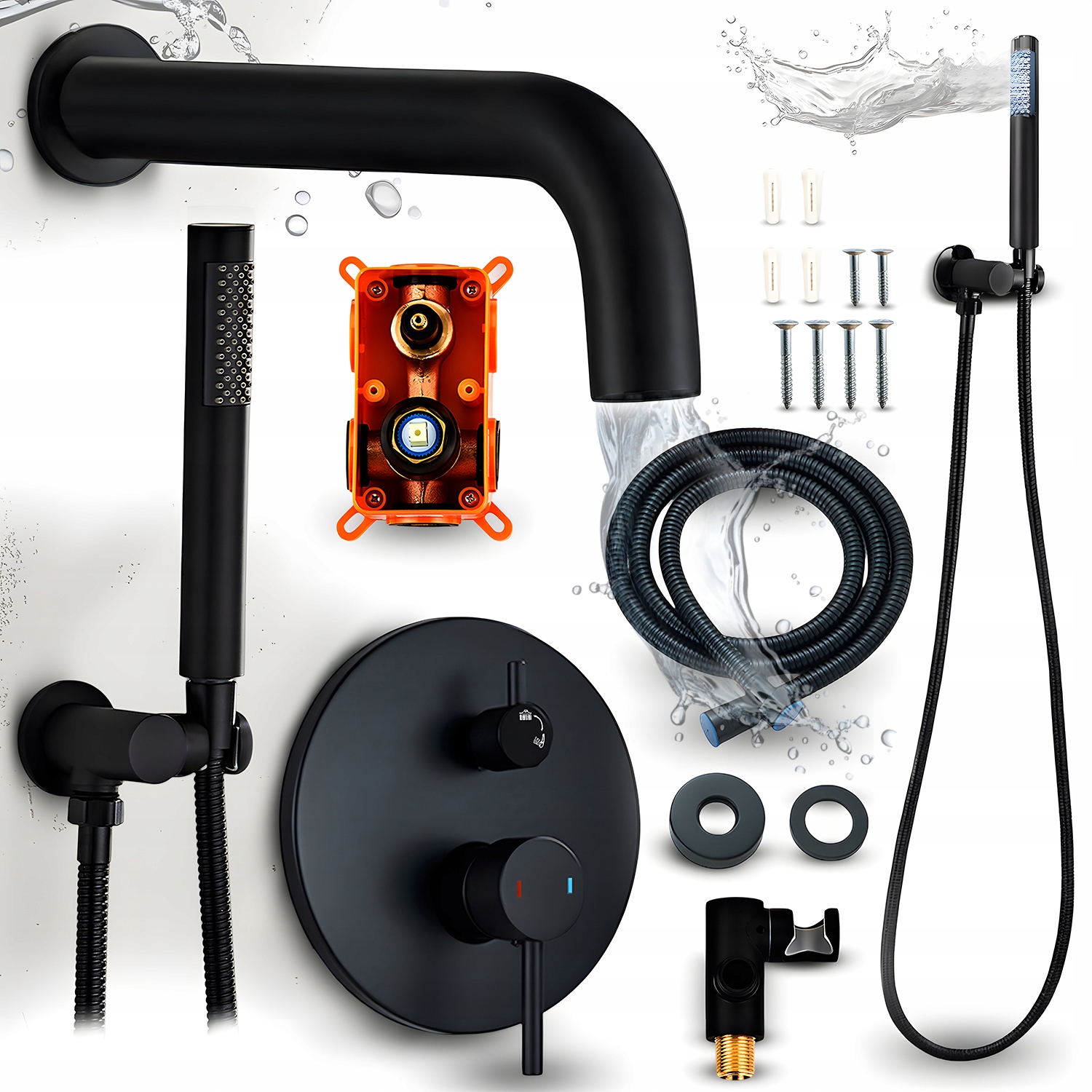 Zestaw wannowy podtynkowy Heckermann H400 – Luksus i nowoczesny design w Twojej łazience