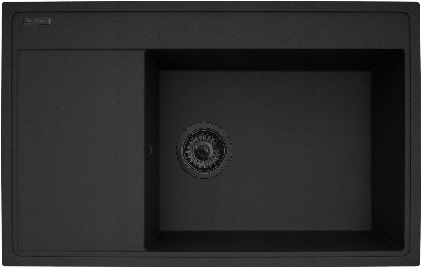 Zlew Pyramis CAMEA 79x50 1B1D R Black Edition – Elegancja i funkcjonalność w Twojej kuchni