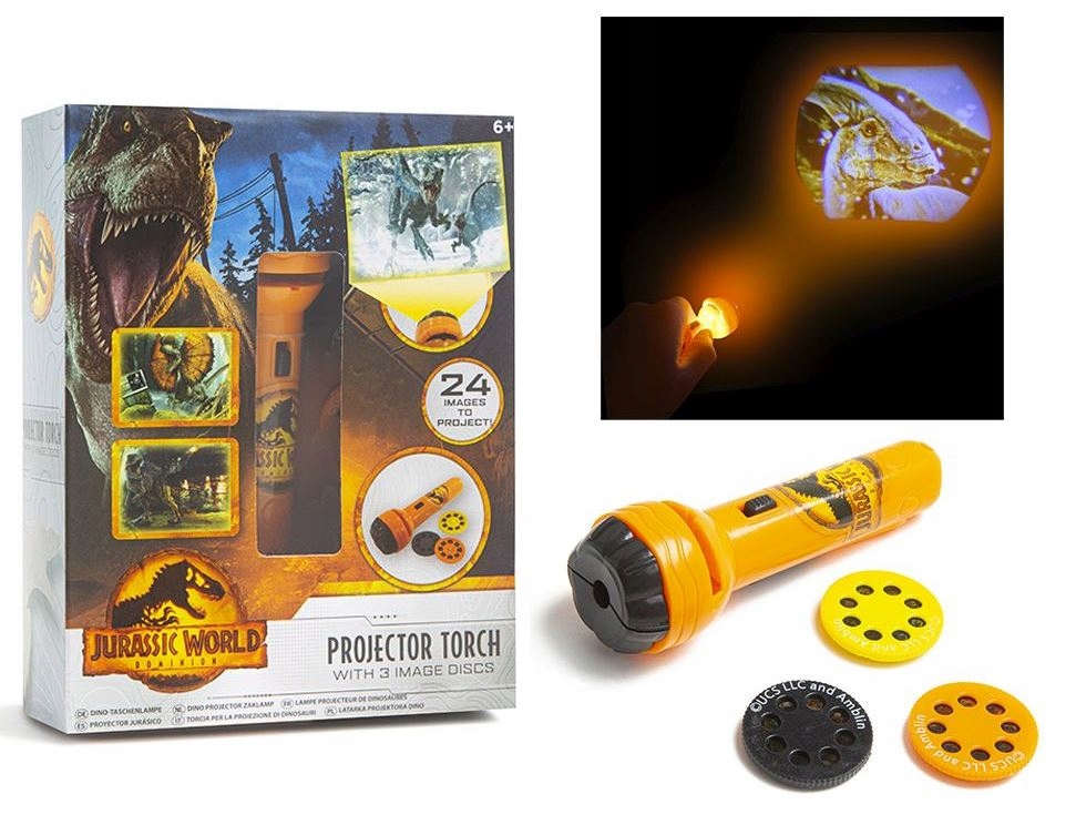 Latarka projektor Jurassic World 93-0040 – Odkryj prehistoryczny świat