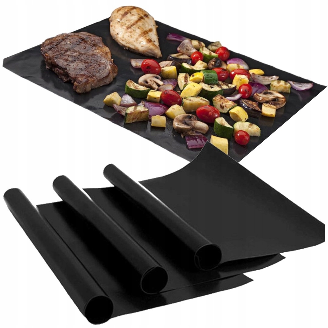 PrzydaSie 3X Mata Teflonowa Do Piekarnika Na Grill Pieczenia – Idealne do grillowania i pieczenia
