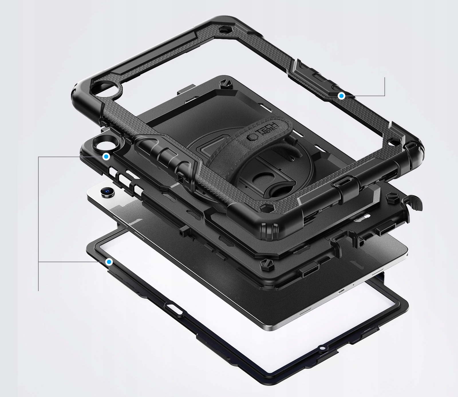 Wytrzymała konstrukcja z poliwęglanu i silikonu