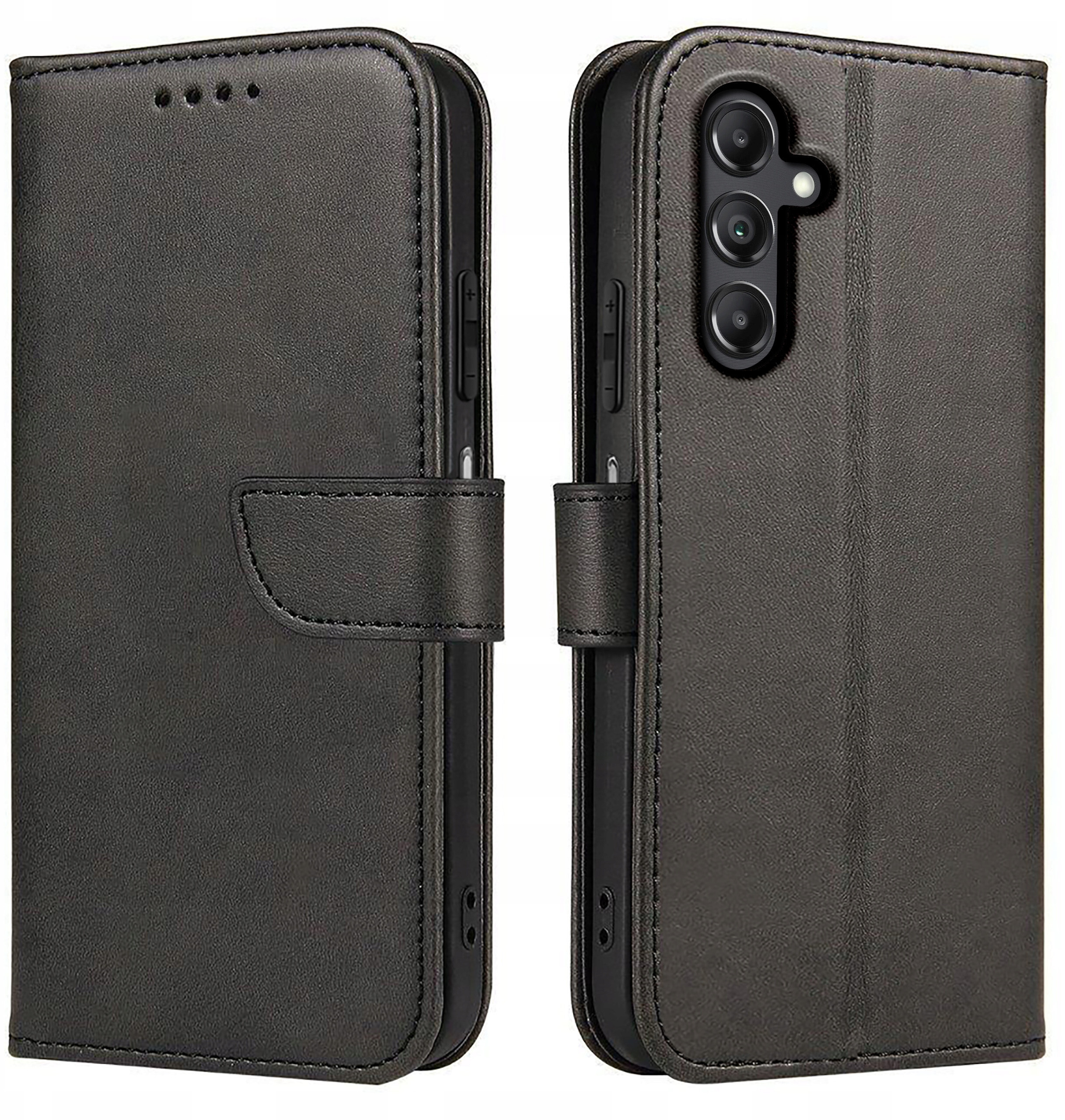 Etui do Samsung Galaxy M15 5G Skórzane PORTFEL SKIN CASE + Szkło – Elegancka ochrona dla Twojego smartfona