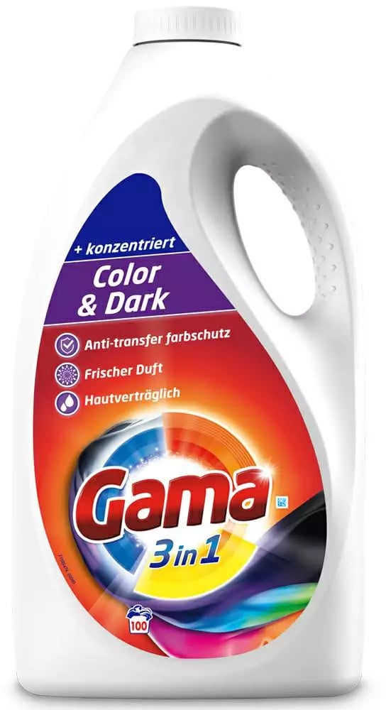 Gama Color & Dark 4,5l – Żel do Prania Tkanin Kolorowych i Ciemnych