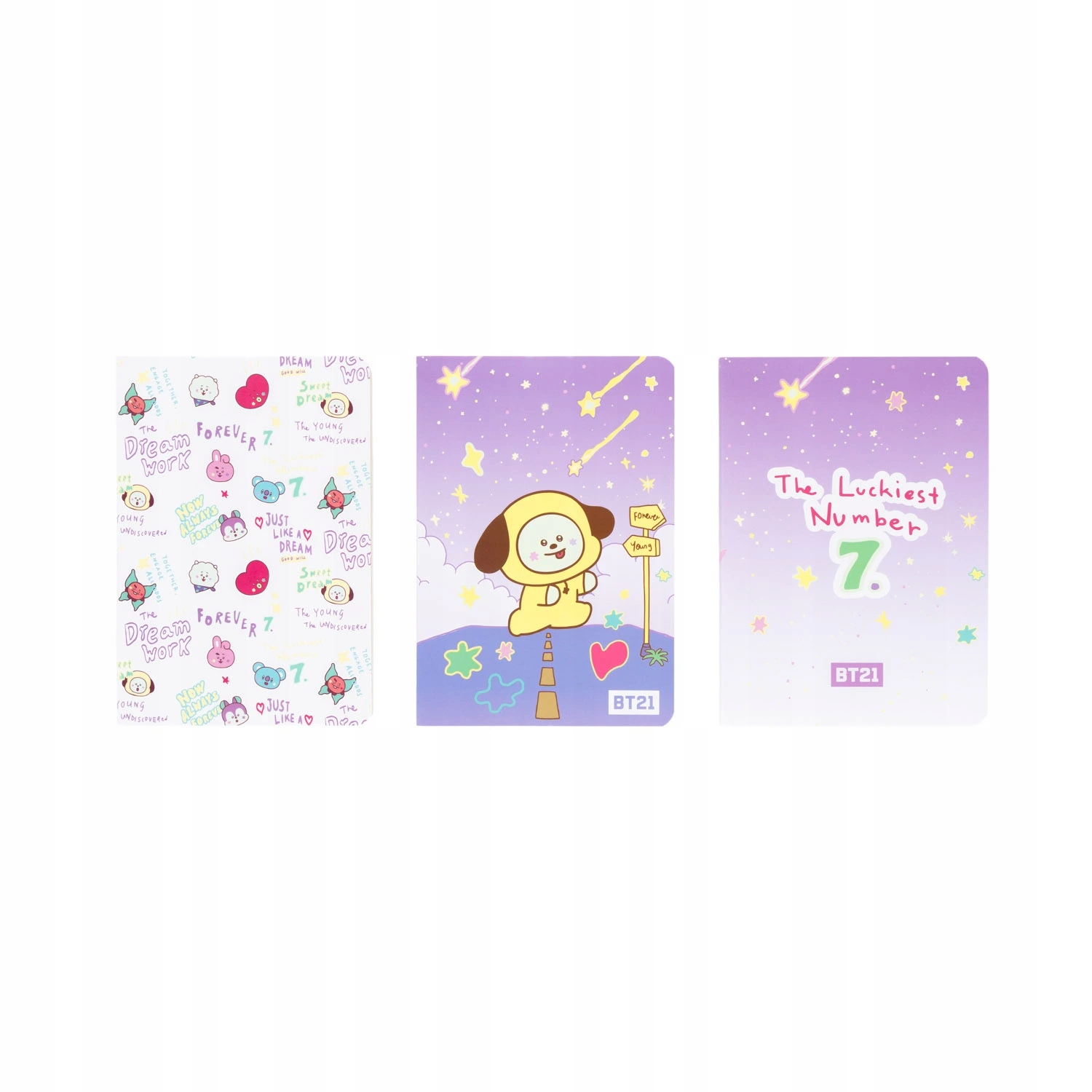 Stylowy design zeszytów BT21 CHIMMY