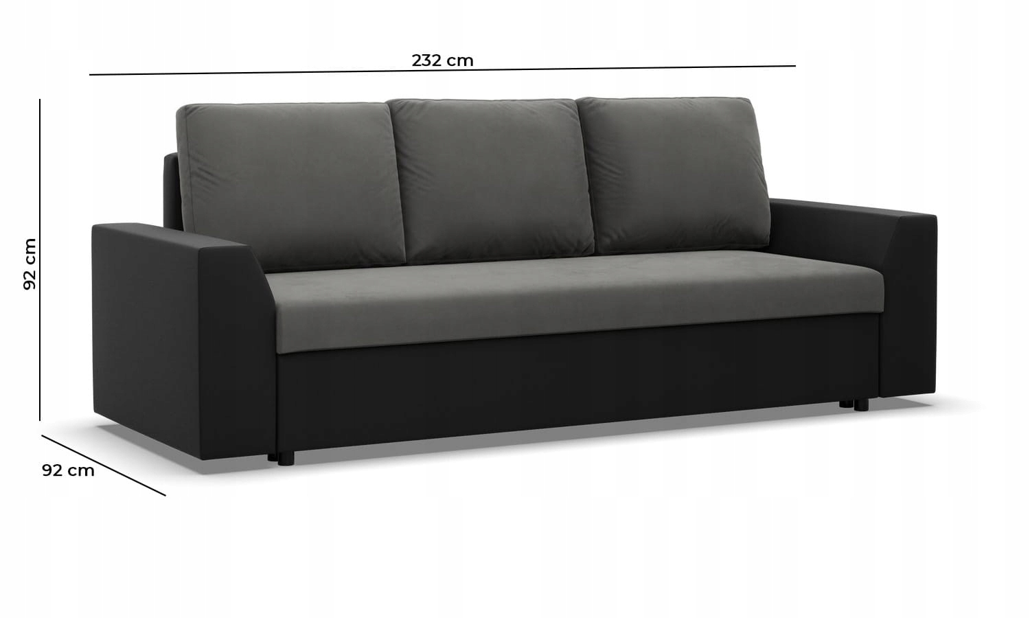 Wymiary i specyfikacja kanapy Viktor