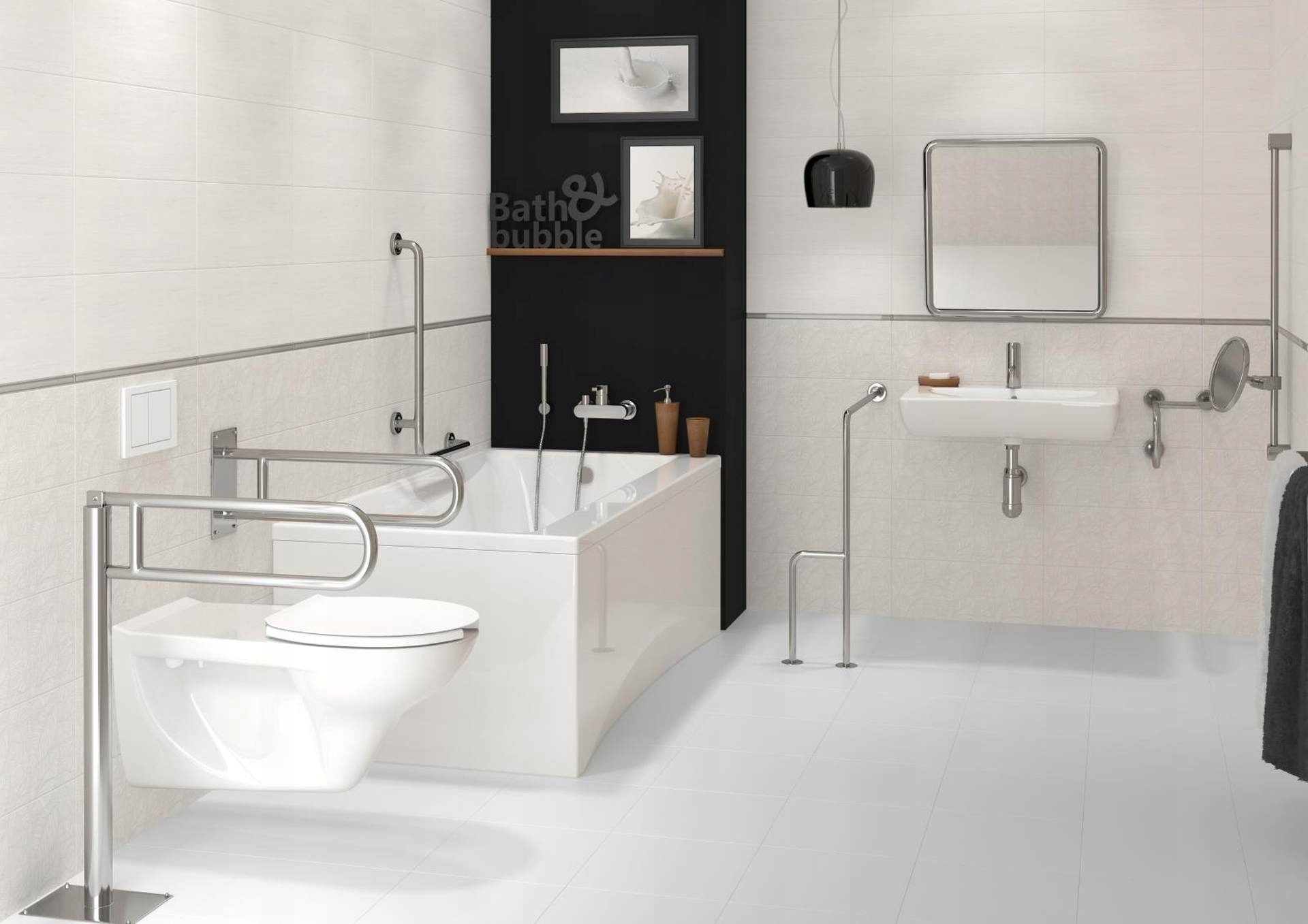 Uchwyt ścienny CERSANIT K97-031 – Komfort i bezpieczeństwo w łazience