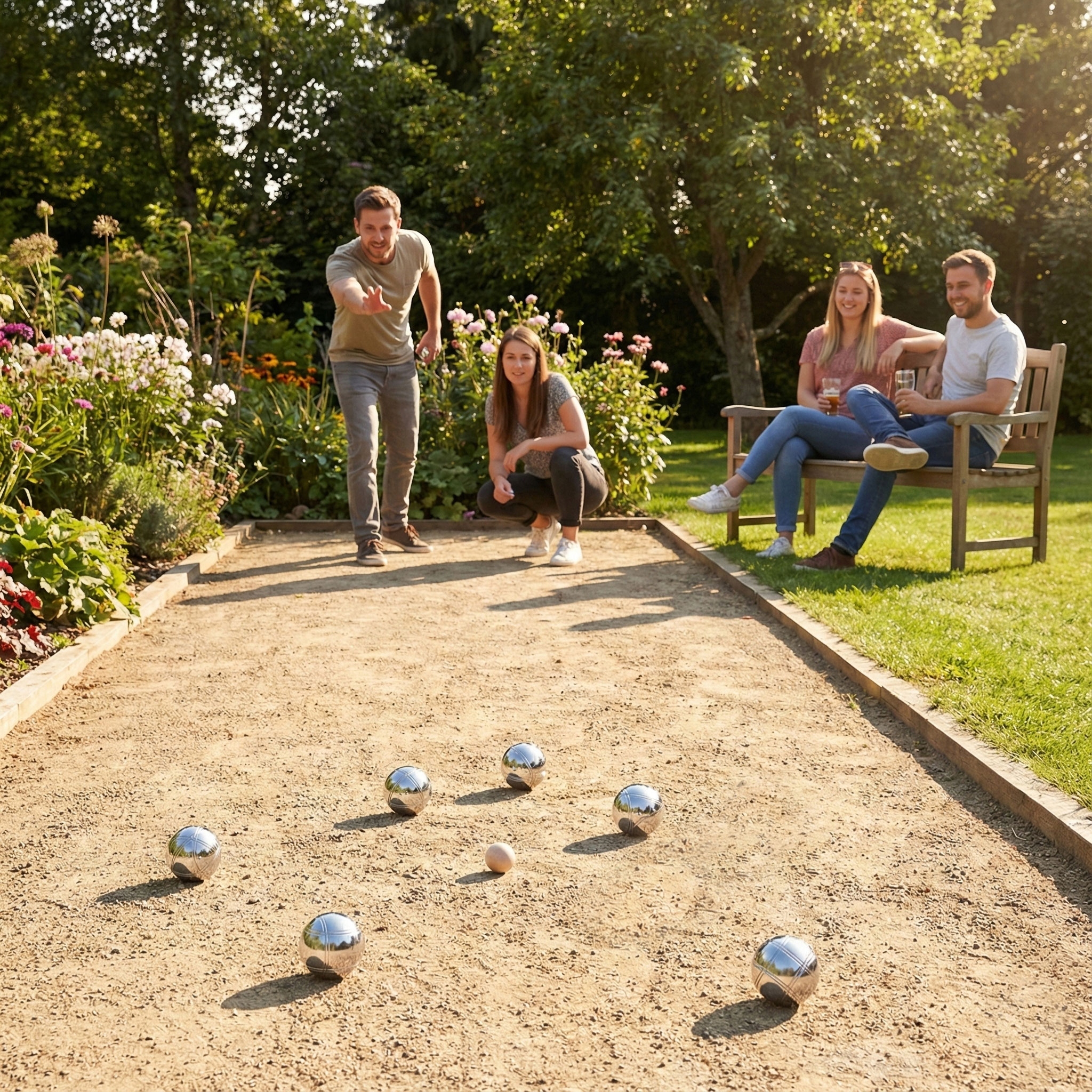 Zestaw do gry w bule 8-kulowy stal chromowana – Idealny na każdą okazję