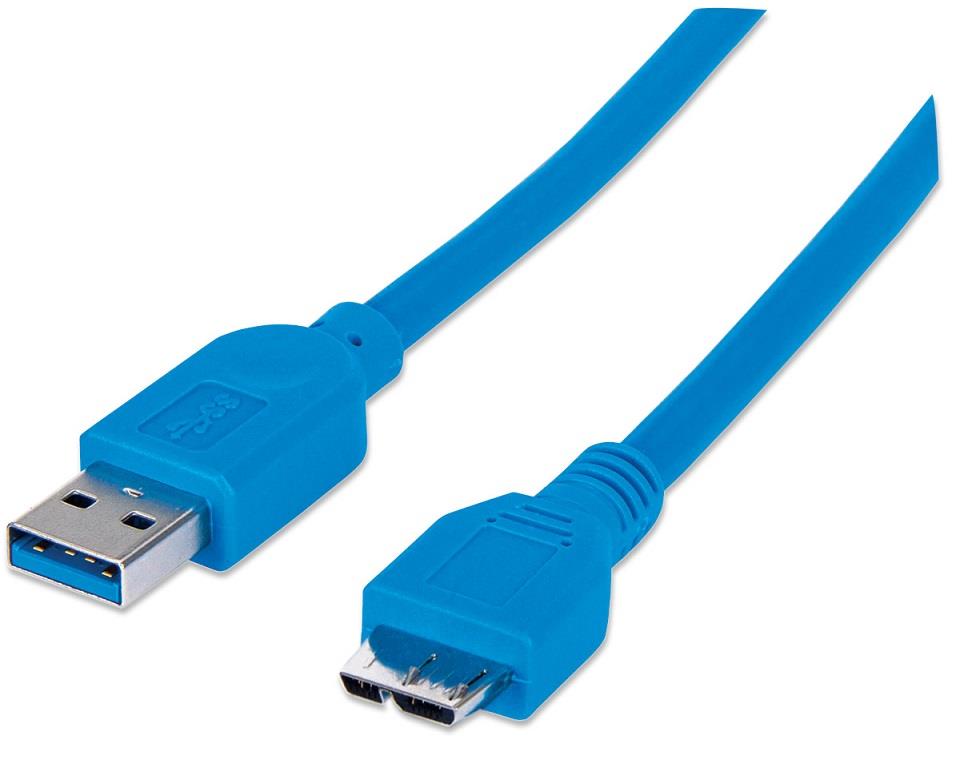 Złącza i długość – Męski USB 3.0 A i micro B, długość 1 m