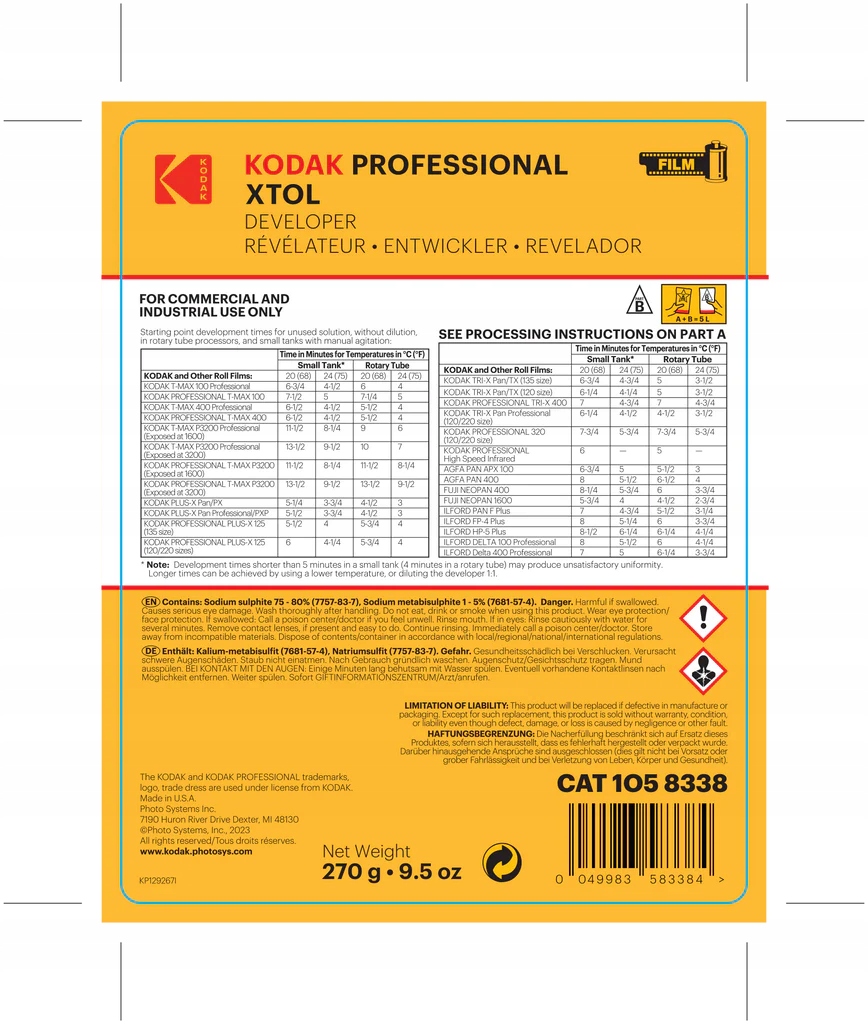 Właściwości chemiczne i efektywność wywoływania