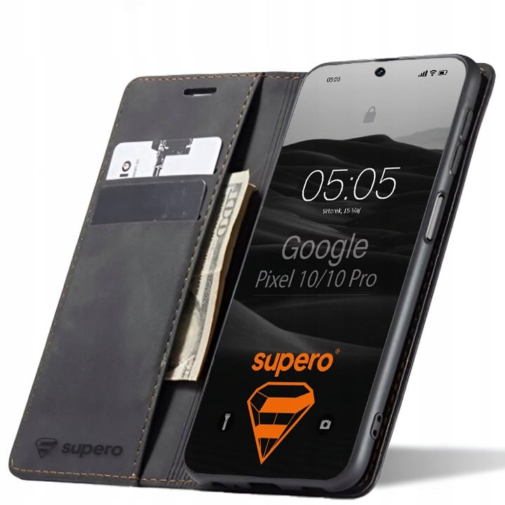 Etui z klapką Supero Business Wallet Case do Google Pixel 10 / Google Pixel 10 Pro – Elegancka ochrona dla Twojego smartfona