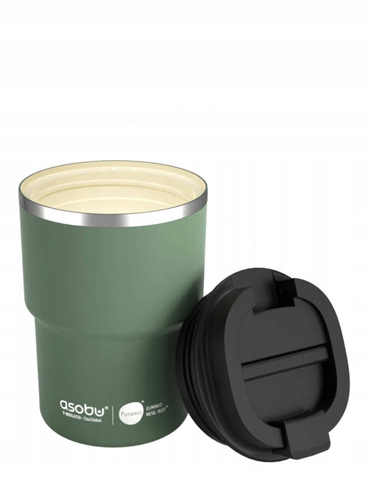 Kubek termiczny Asobu - Mini Pick Me Up Zielony 360 ml – Idealny towarzysz na każdą okazję