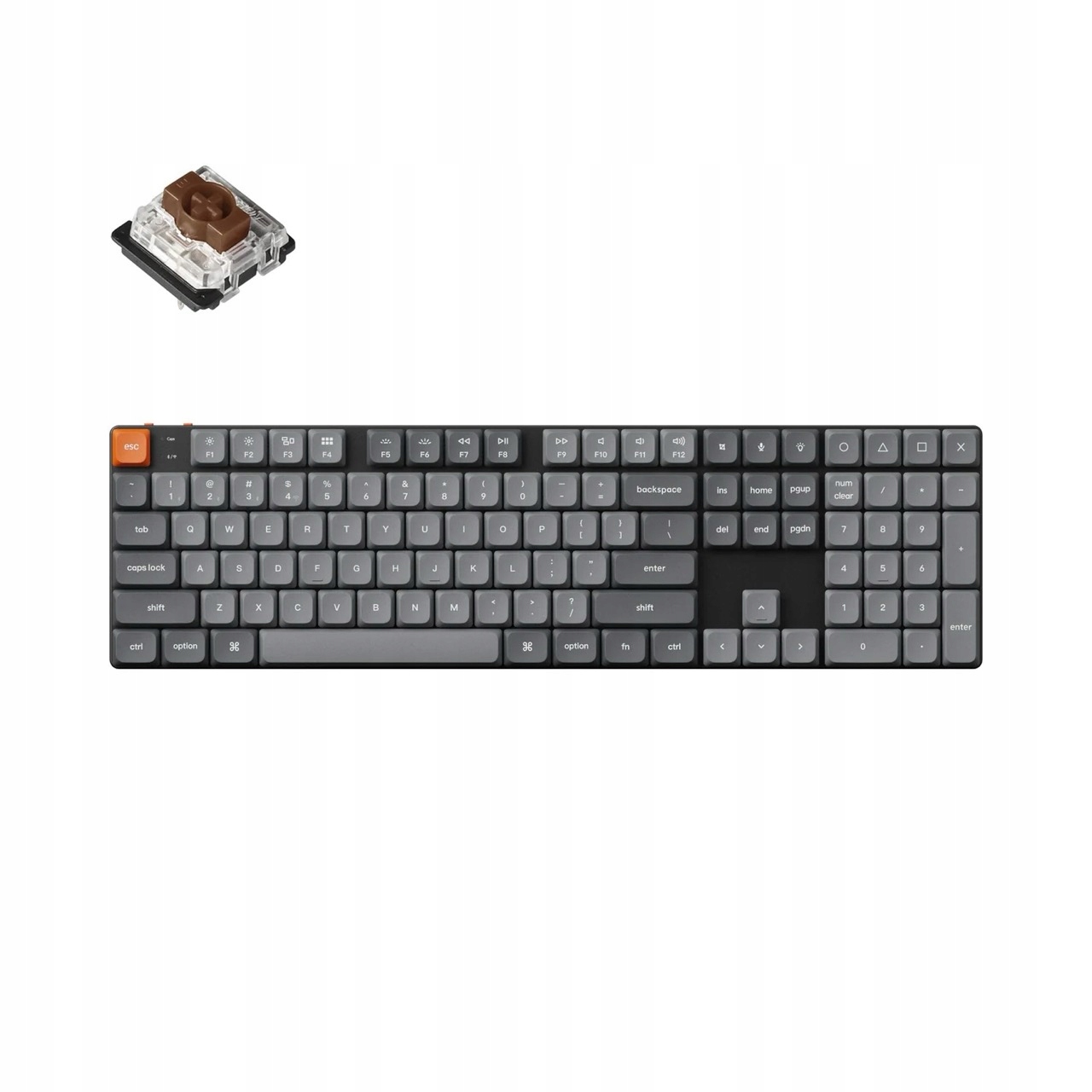 Niskoprofilowe switche Gateron Brown – Komfort i precyzja w każdym naciśnięciu